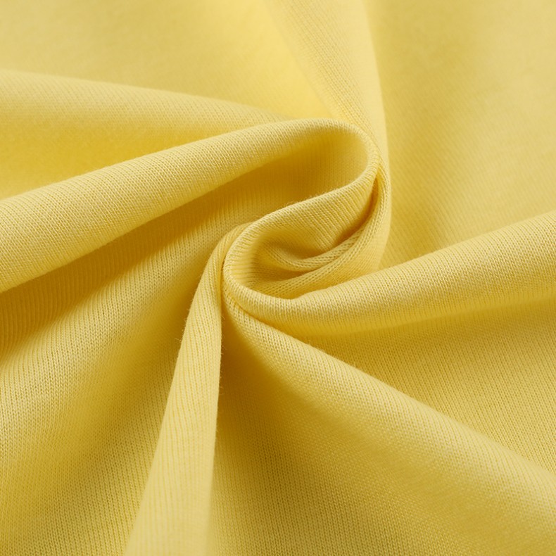 26s滑爽棉单面汗布T恤面料 160g精梳纯棉