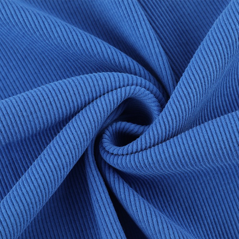 2*2罗纹坑条打底布 290g棉涤双面弹力