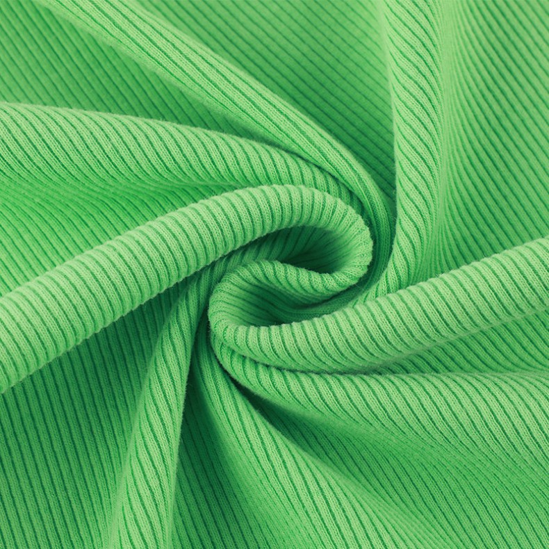 2*2双面坑条罗纹布 32s双面绒棉涤弹力罗纹